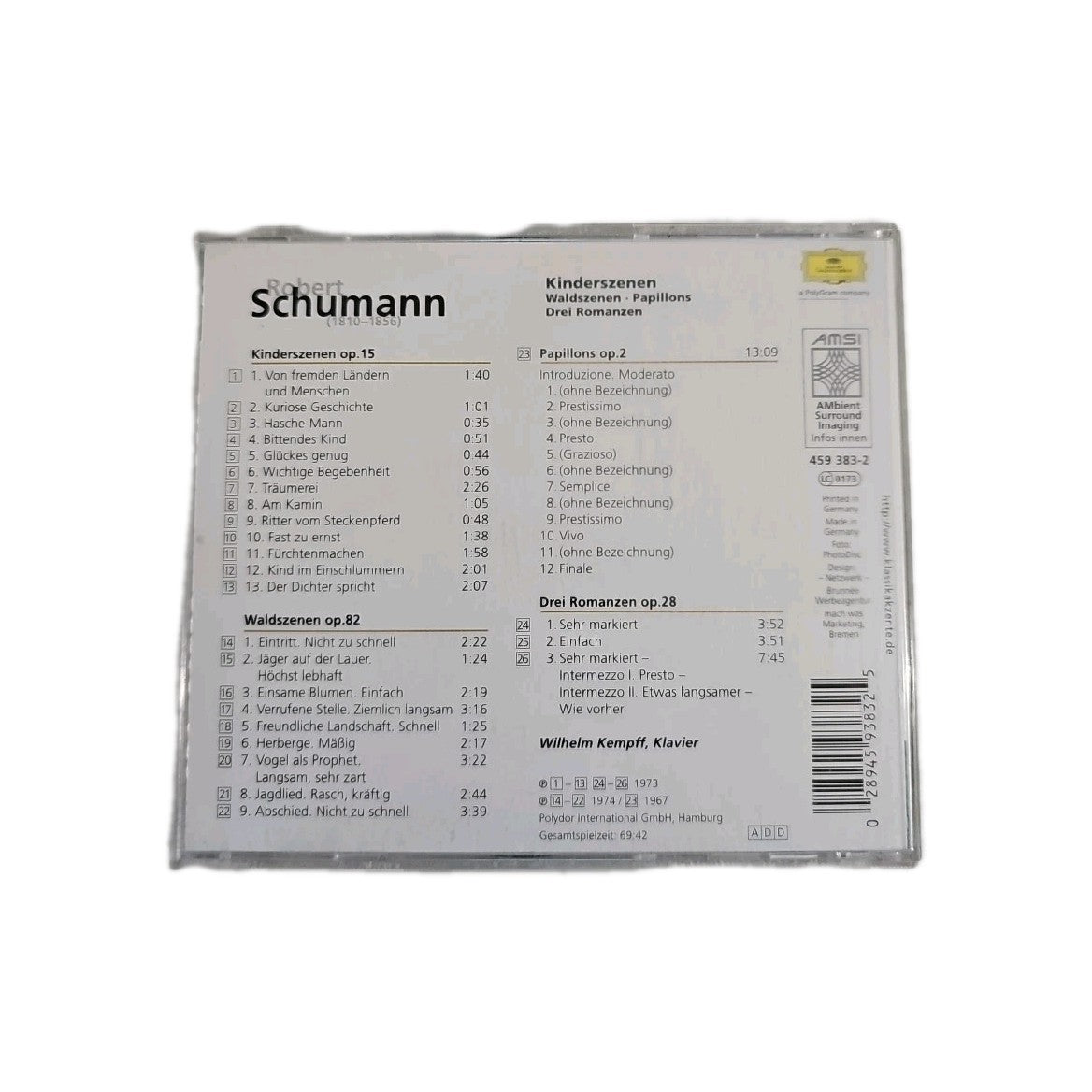 EB4227 Kinderszenen • Waldszenen • Papillons • Drei Romanzen von Robert Schumann2