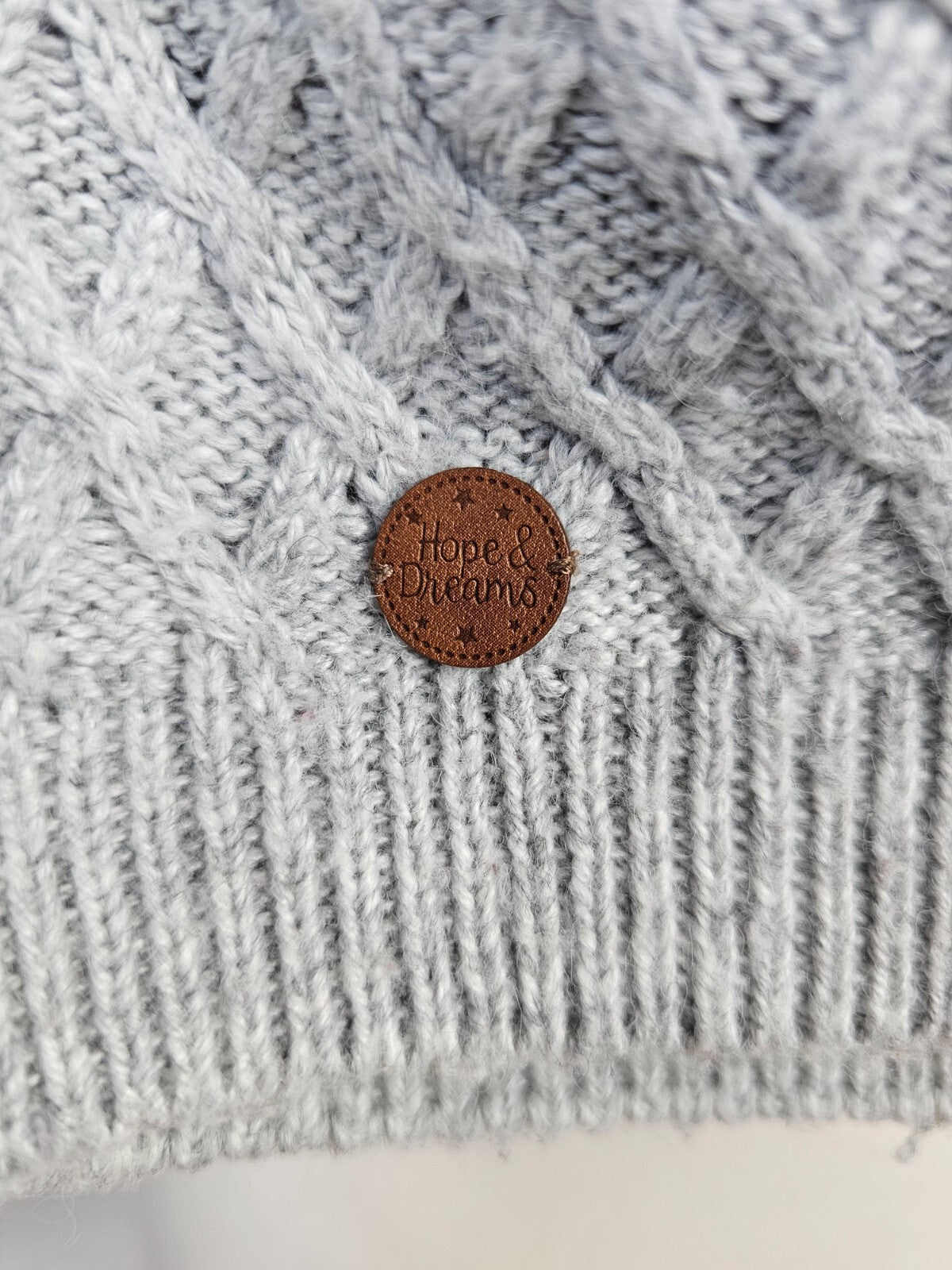 EK6366 Mädchen Mütze von H&M, grau, Gr.158/1701