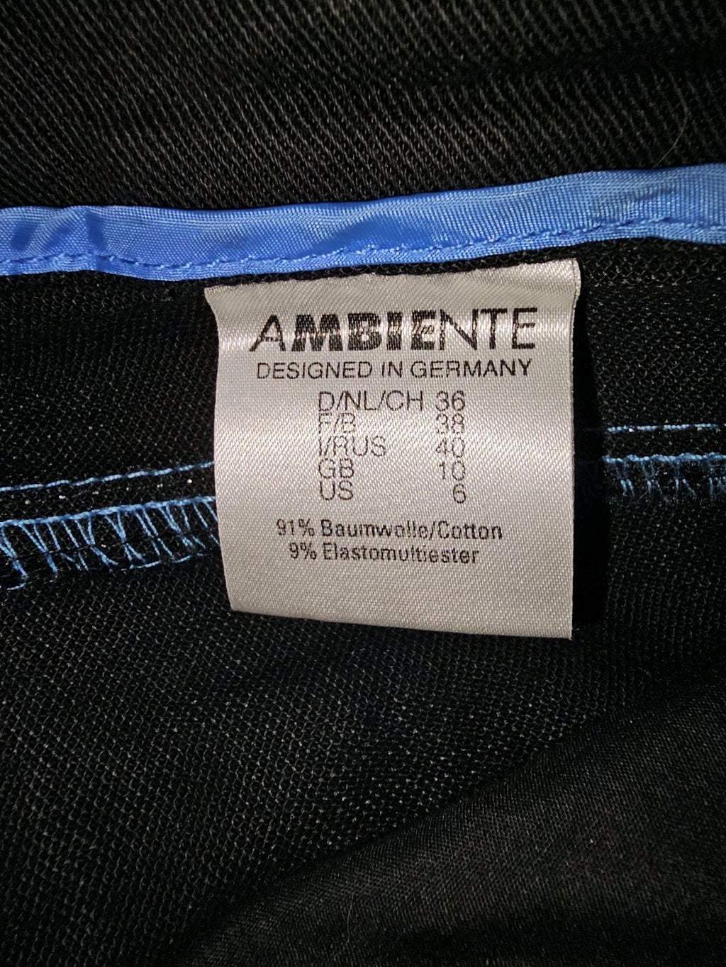 EK8819 Damen Jeans von Ambiente, schwarz, Gr.366