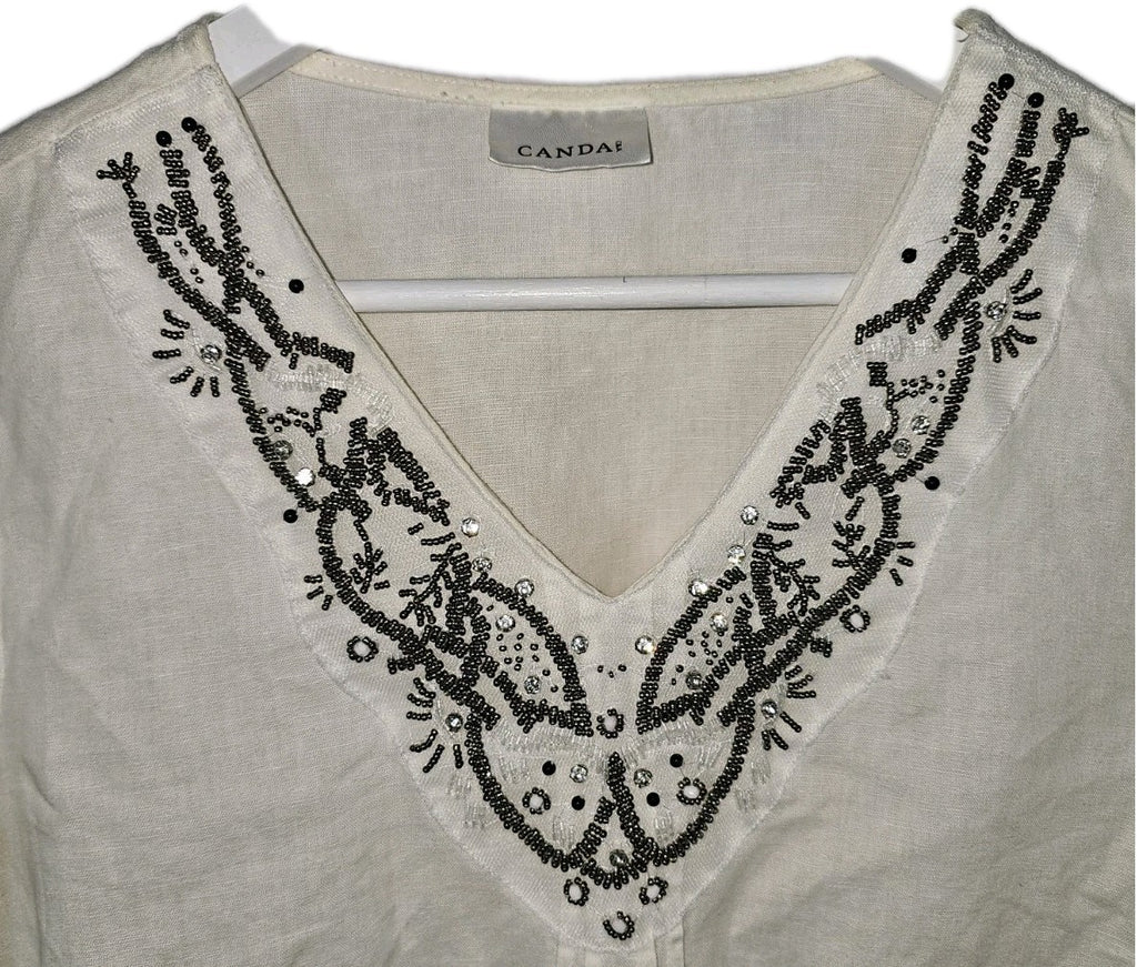 EK8156 Damen Bluse von Canda C&A, weiß, Gr.381
