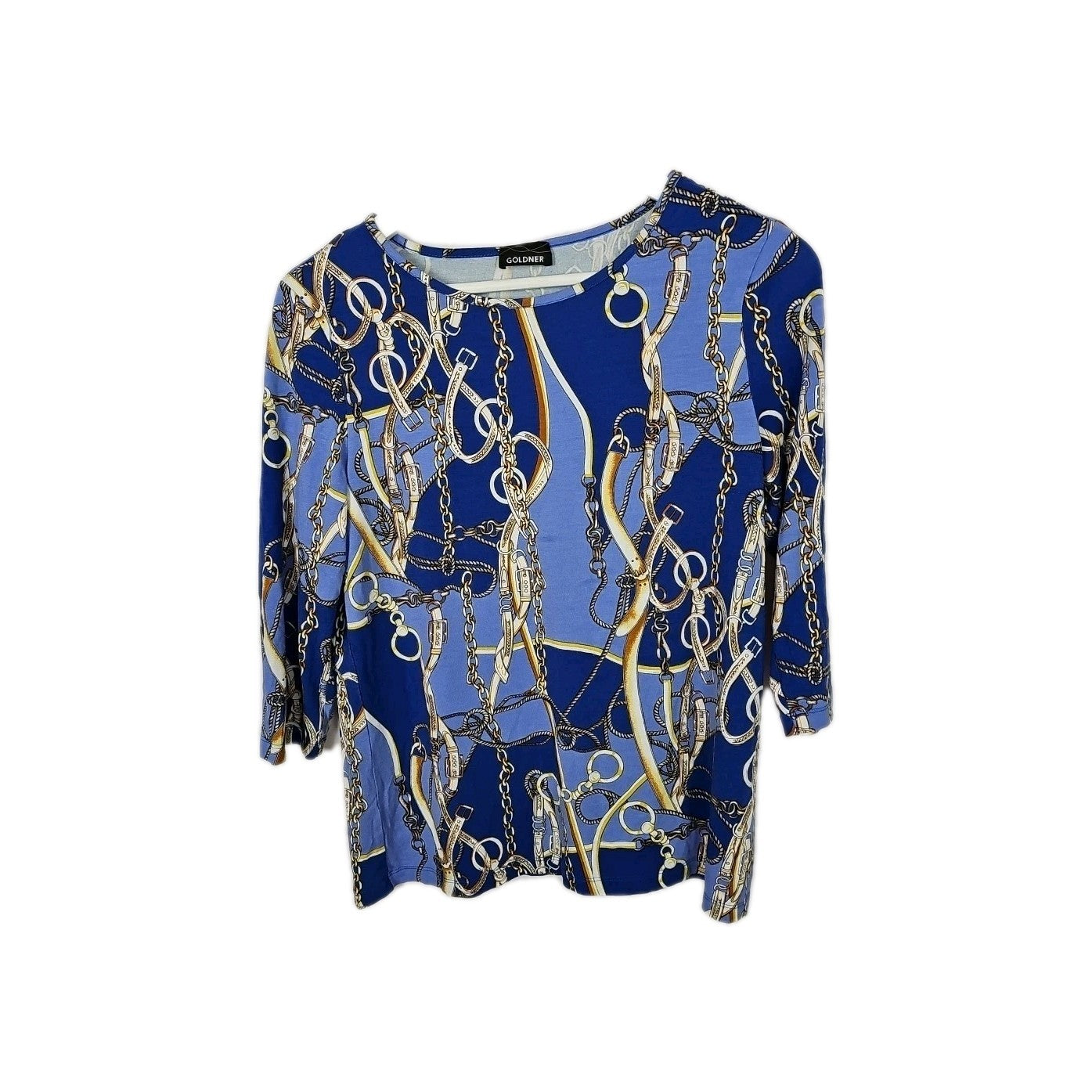 EK8758 Damen T-Shirt Goldener Blau Gr.M0