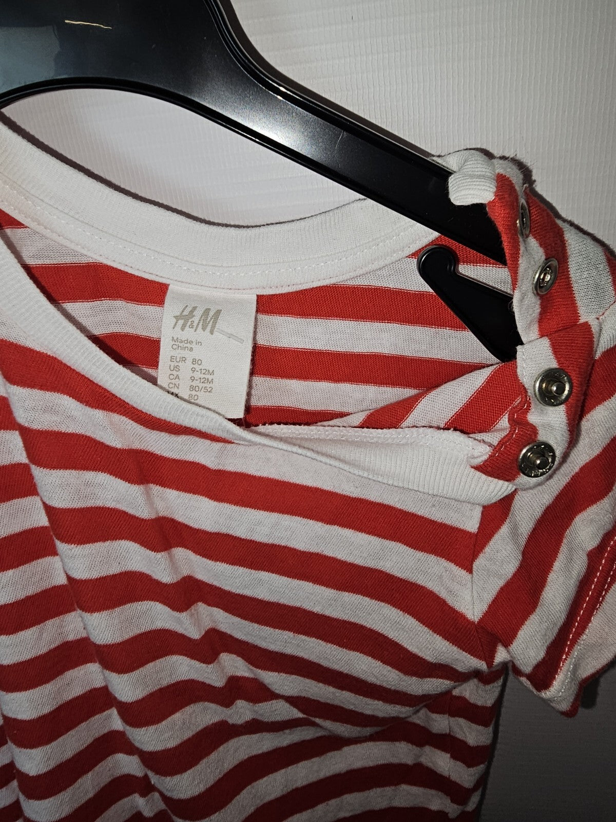EK3127 Kinder Tshirt von H&M, Rot, Gr.801