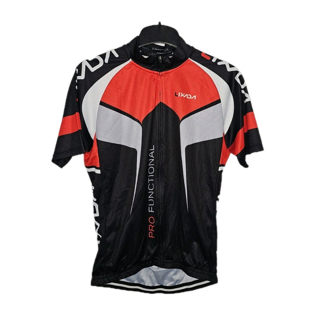 EK3010 Herren Rad Trikotjacke von Lixada, Rot/Schwarz, Gr. M0