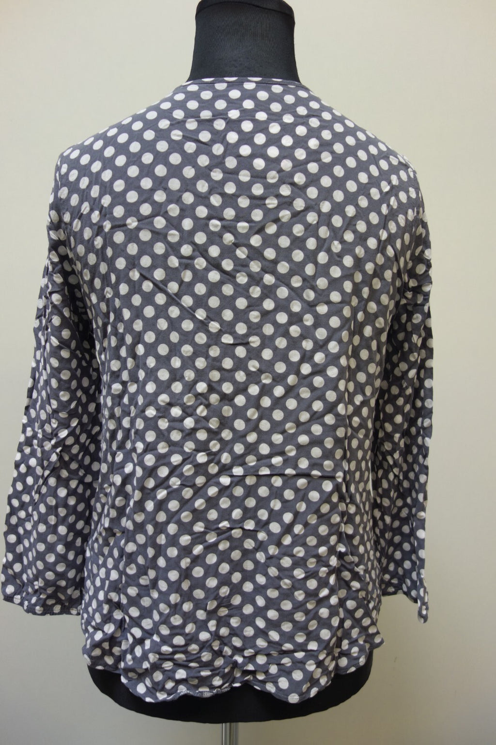 EK3804 Damen Bluse von Seidel, grau mit weißen Punkten, Gr. 463