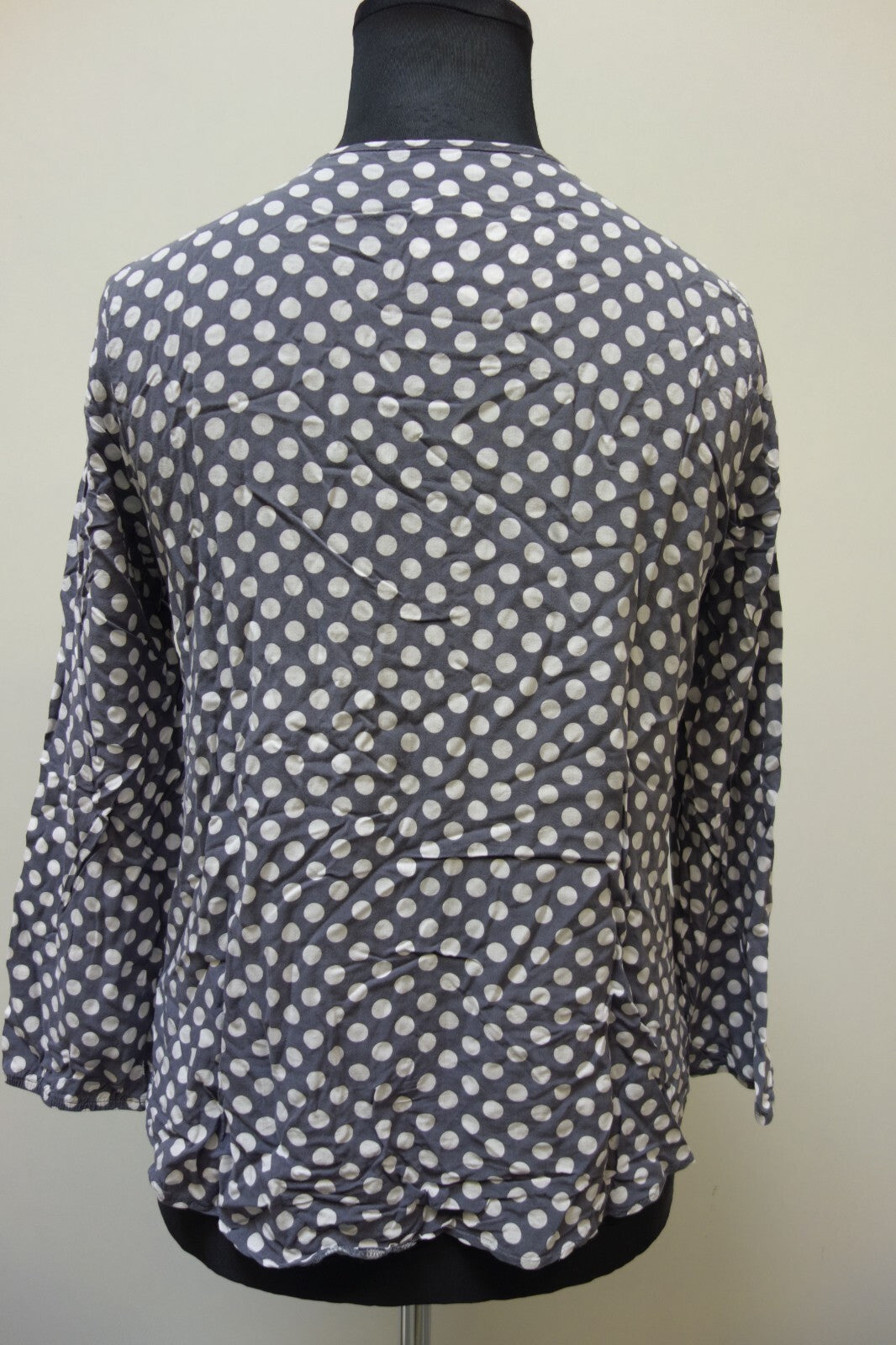 EK3804 Damen Bluse von Seidel, grau mit weißen Punkten, Gr. 463