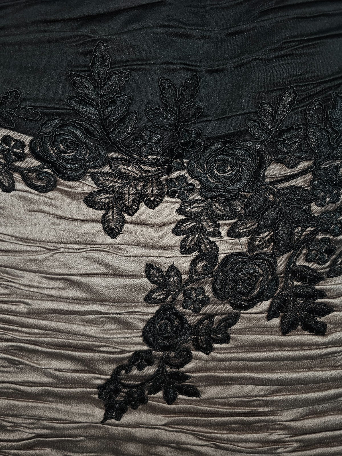 EK2537 Damen Kleid von MONA , Graubeige-schwarz, Gr.. s4