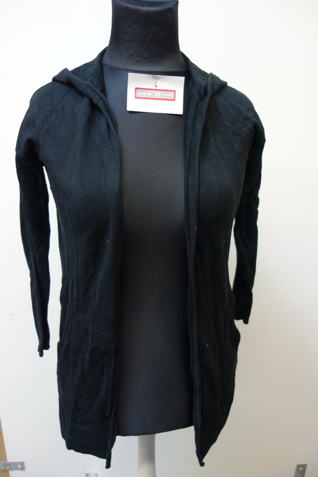 EK0353 Damen Strickjacke von edc, schwarz, offen, XS0