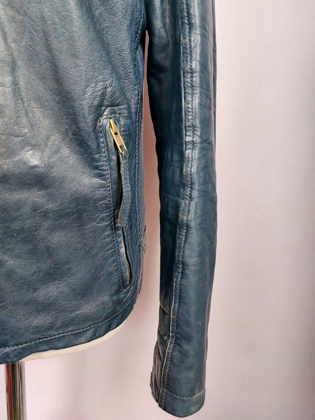 EK4794 Damen Lederjacke von Superior, blau, Gr. M3