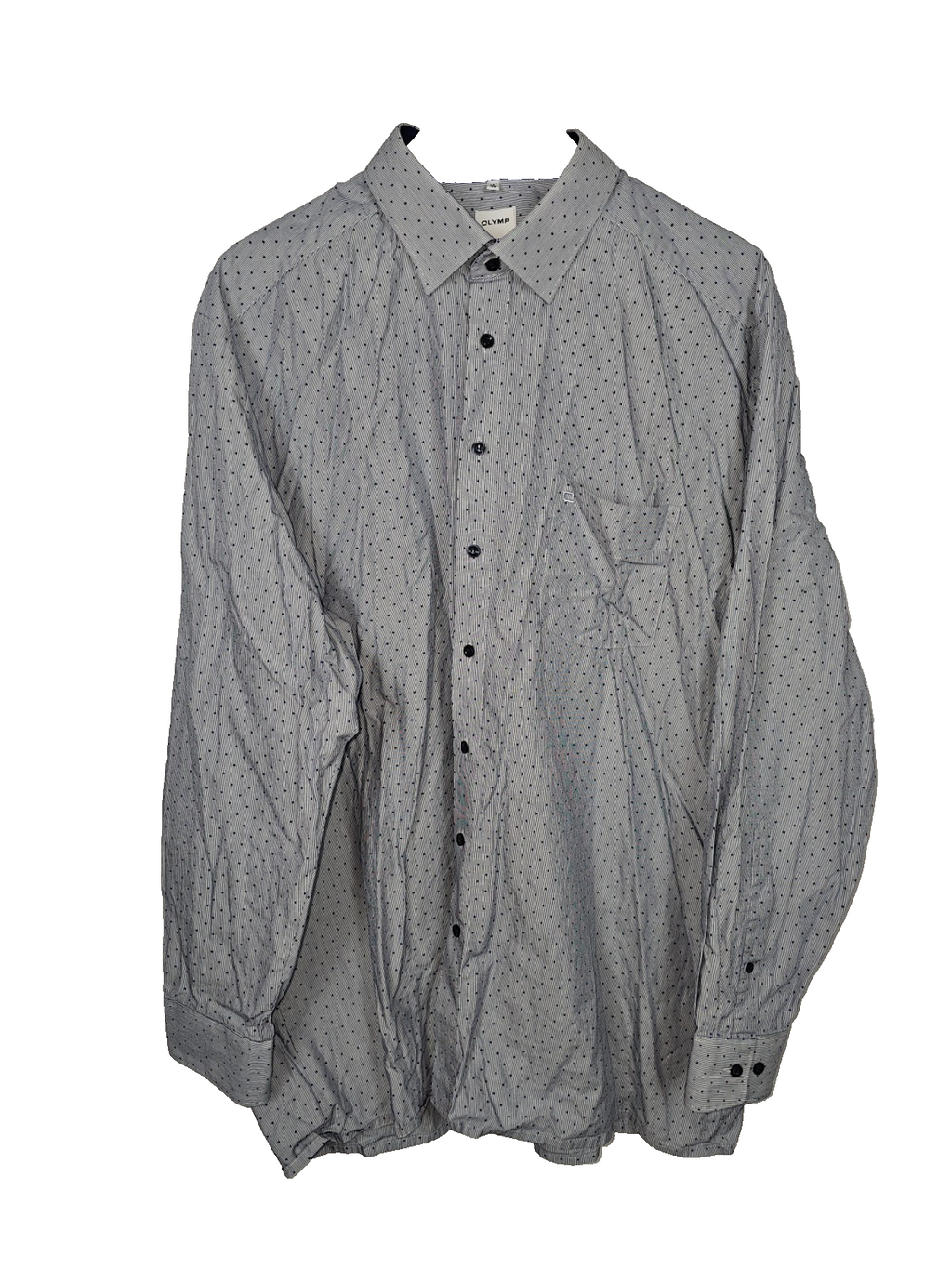 EK7284 Herren Hemd von Olymp, blau, gepunktet, Gr.460