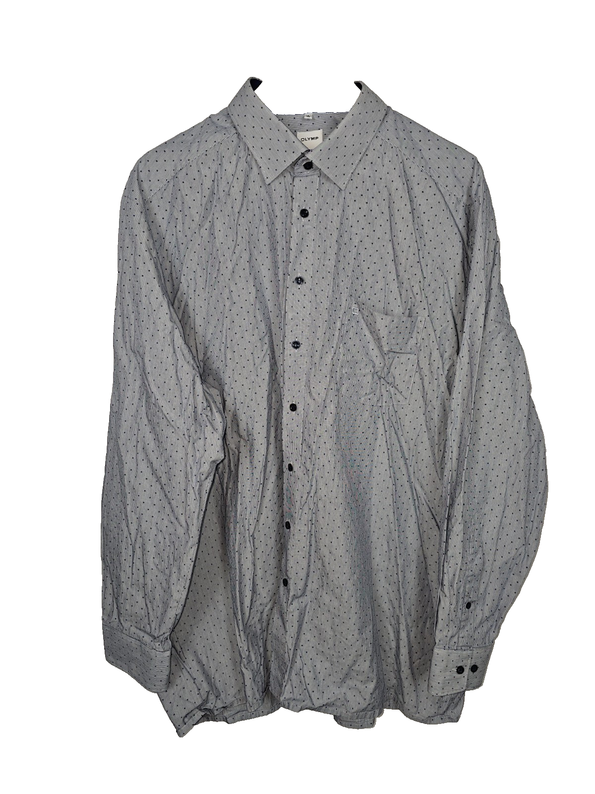 EK7284 Herren Hemd von Olymp, blau, gepunktet, Gr.460