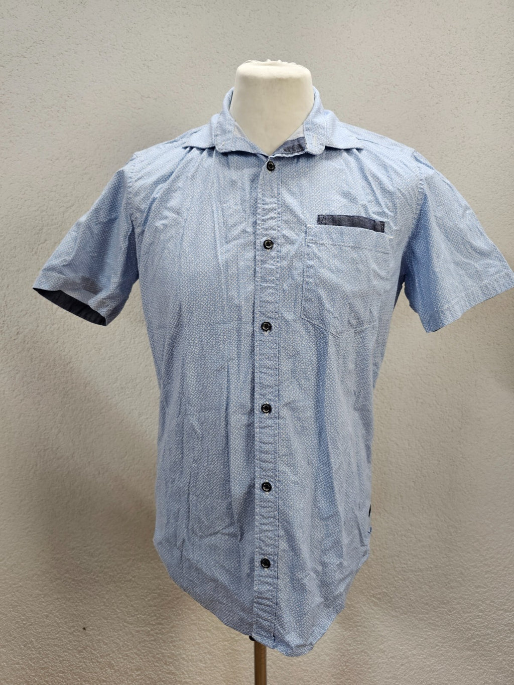 EK5957 Herren Hemd von s.Oliver, blau/weiß, Gr. M0