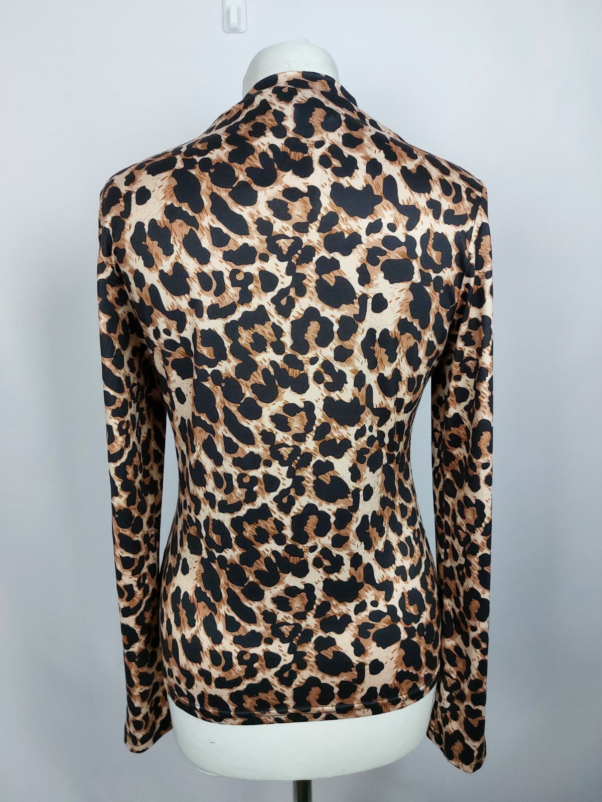 EK4758 Damen Langarmshirt von SheIn, braun/schwarz, Gr. L7