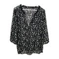 EK8992 Damen Bluse von Street One, schwarz mit Blumenmuster, Gr.420