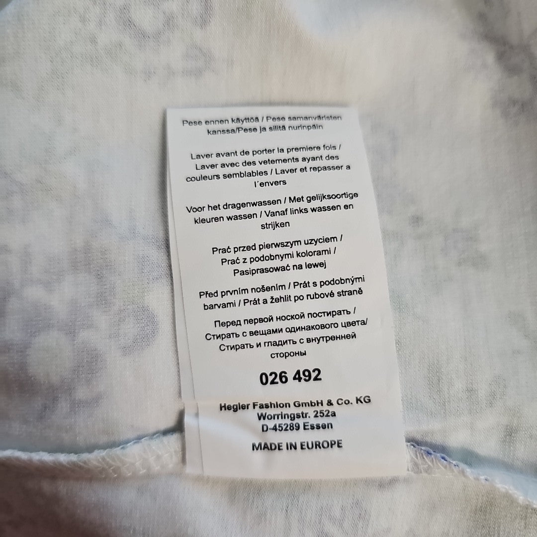 EK7783 Damen Shirt von Lea H., weiß-blau, Gr.M5