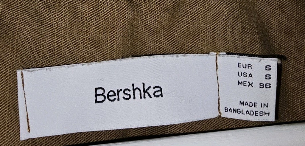 EK10468 Herren Hemd von Bershka, braun, Gr.S1