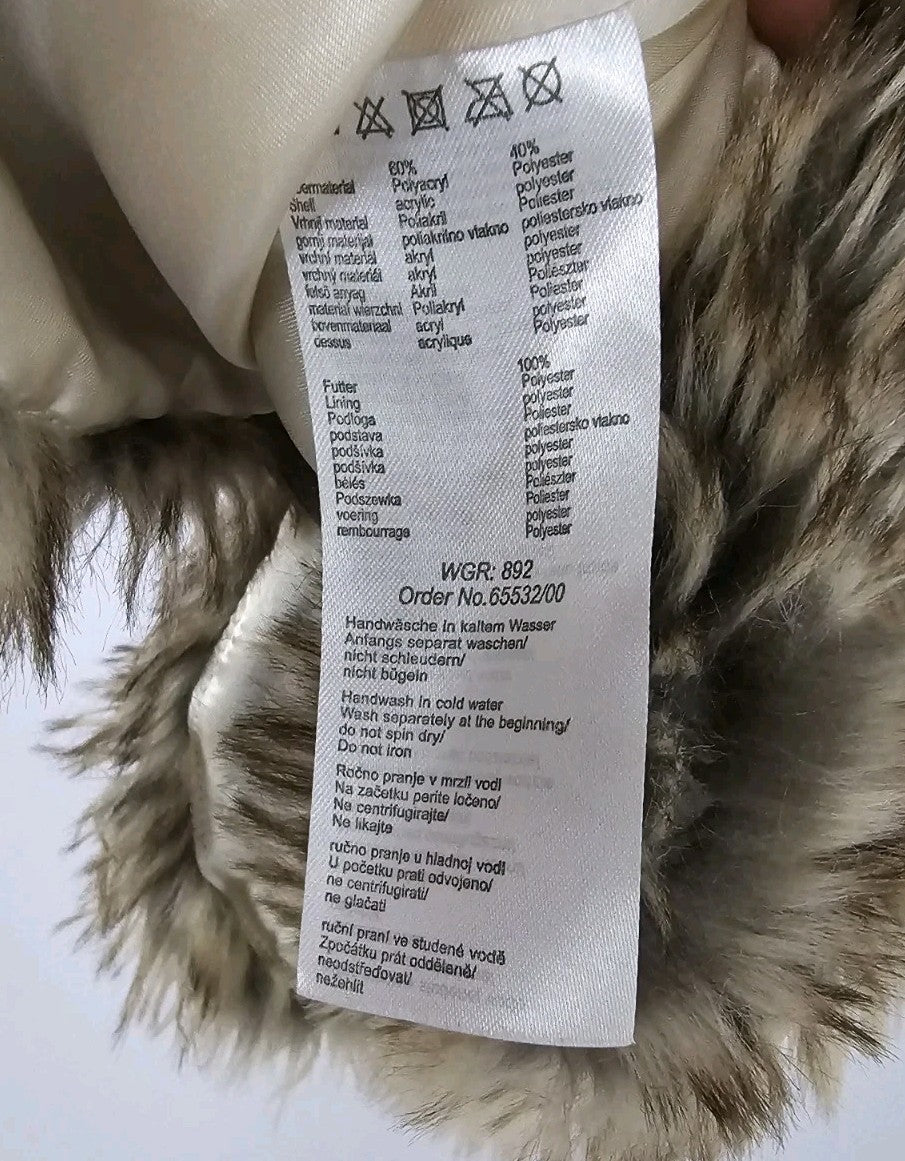 EK8908 Mädchen Pelzjacke von Kiki Koko, Braun, Gr. 984