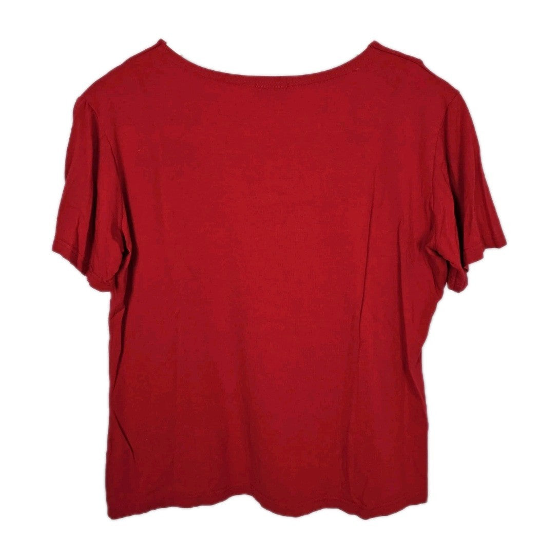 EK9196 Damen Bluse von Mehel, Rot, Gr. 424