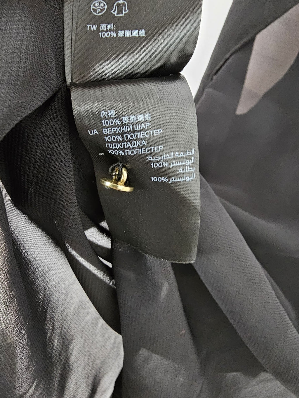 EK8388 Damen Bluse von H&M, Schwarz, Gr. 346