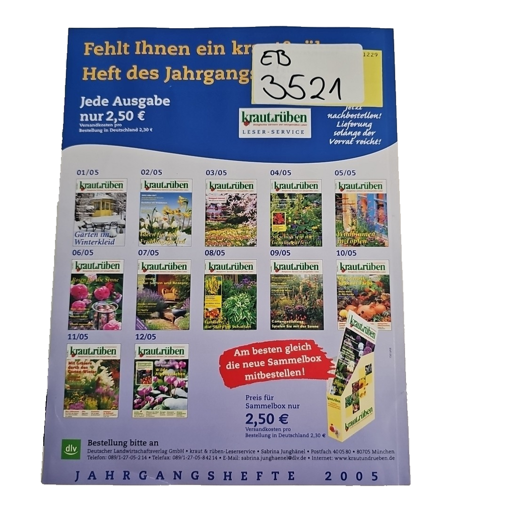 EB3521 Kraut und Rüben, 08/2006, biologisches Gärtnern und naturgemäßes Leben1