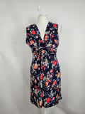 EK6404 Damen Kleid, Dunkelblau/ Mehrfarbig, Gr.:S/M0