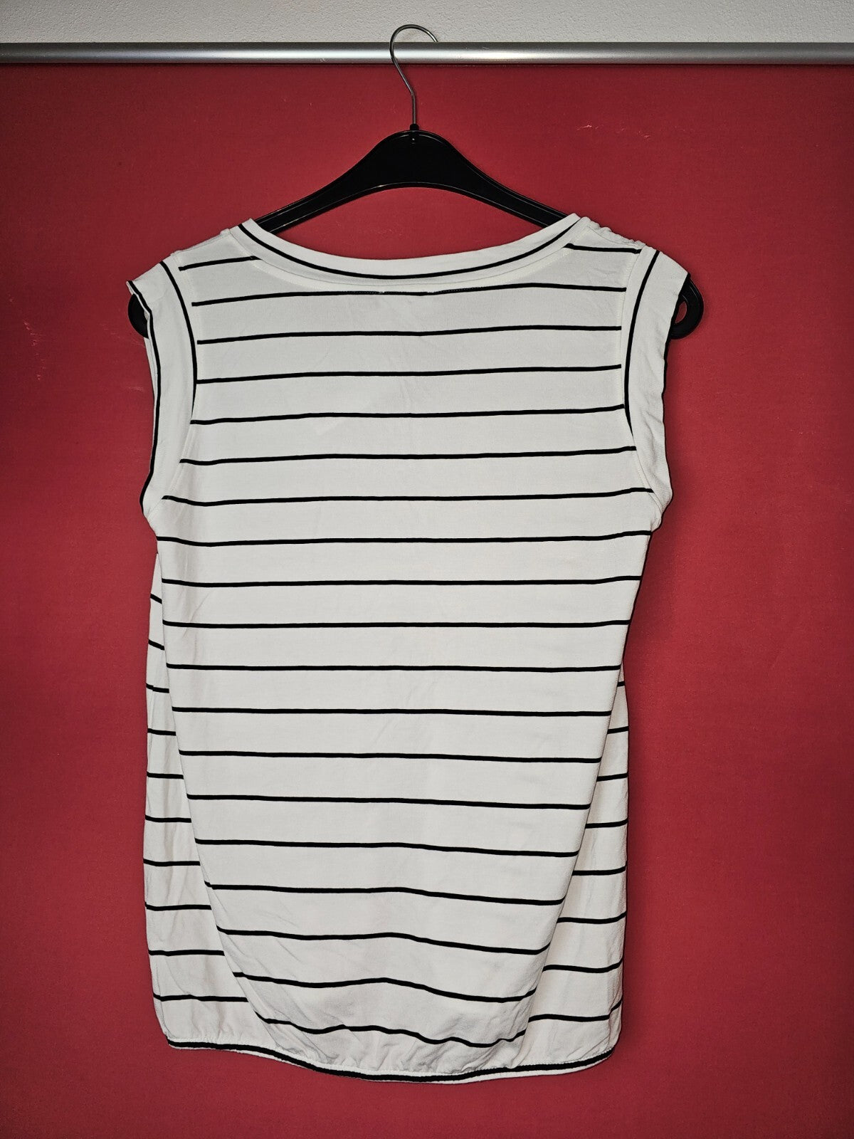 EK6433 Damen Shirt von s.Oliver, weiß-schwarz, Gr.382