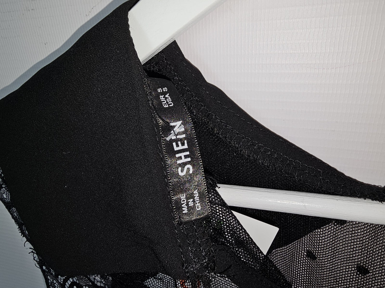EK8396 Damen Bluse von Shein, Schwarz, Gr. S4