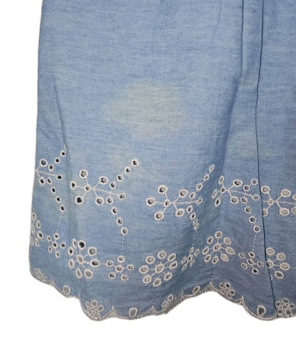 EK10682 Mädchen Rock von Zara, blau, Gr.130cm1