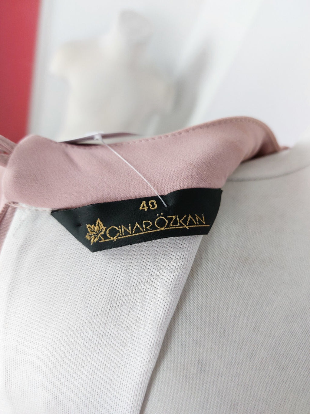 EK5192 Damen Kleid von Cinarözkan, altrosa, Gr. 4010
