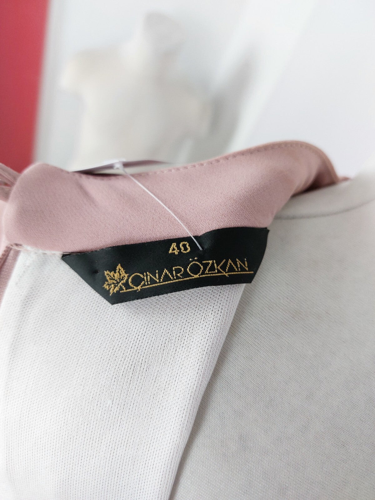 EK5192 Damen Kleid von Cinarözkan, altrosa, Gr. 4010