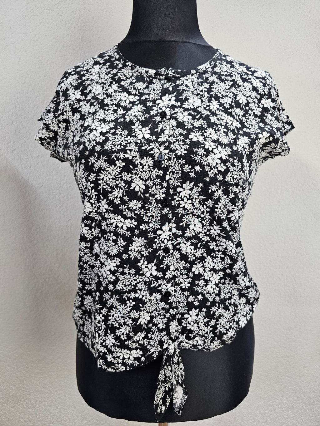 EK1988 Damen Bluse von Seidel, schwarz-weiß, Gr.400