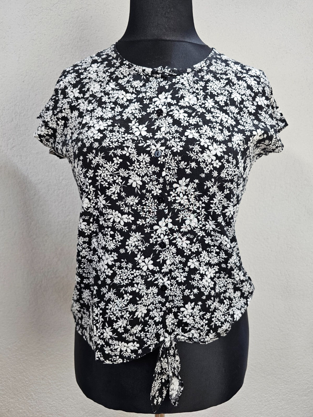 EK1988 Damen Bluse von Seidel, schwarz-weiß, Gr.400