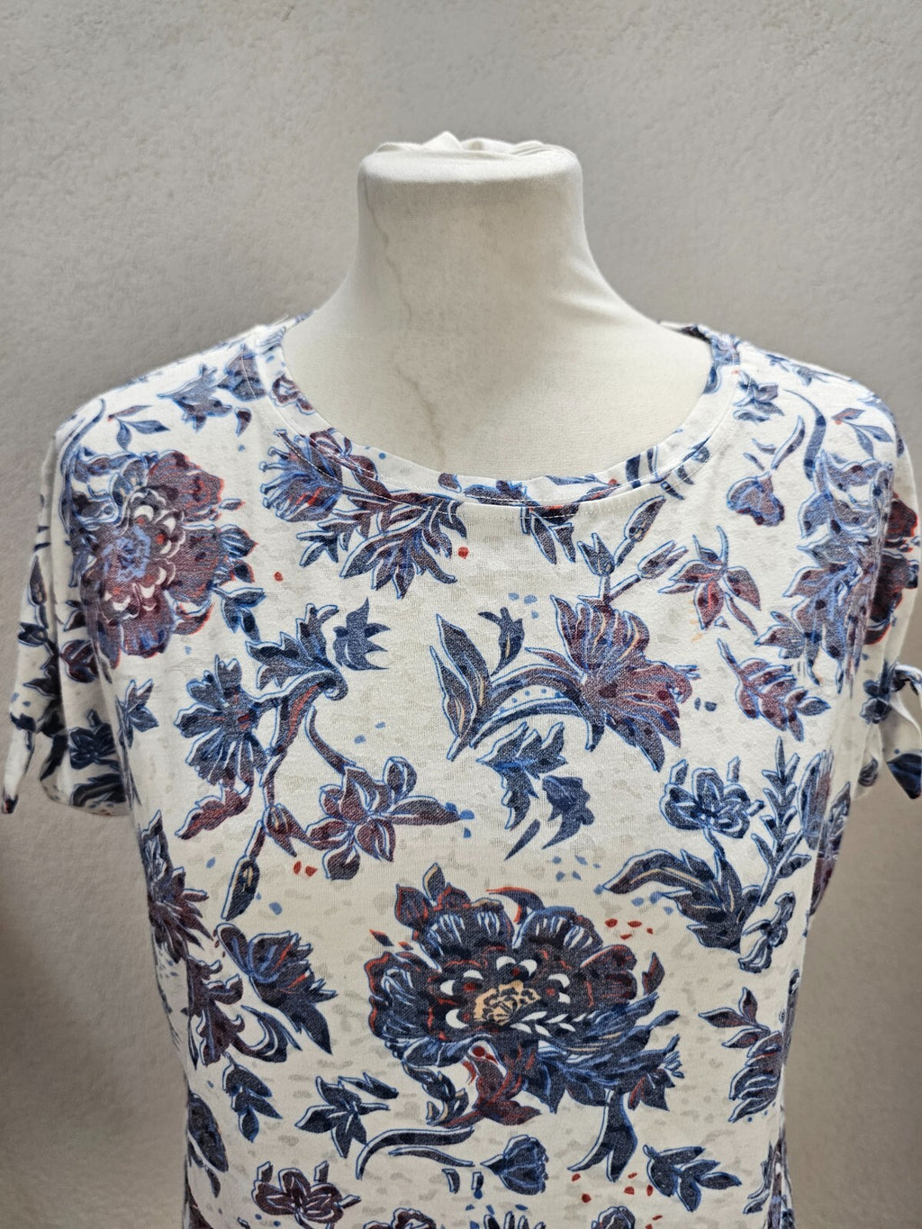 EK3972 Damen T-Shirt von Cecil, weiß/blau, Gr. S1