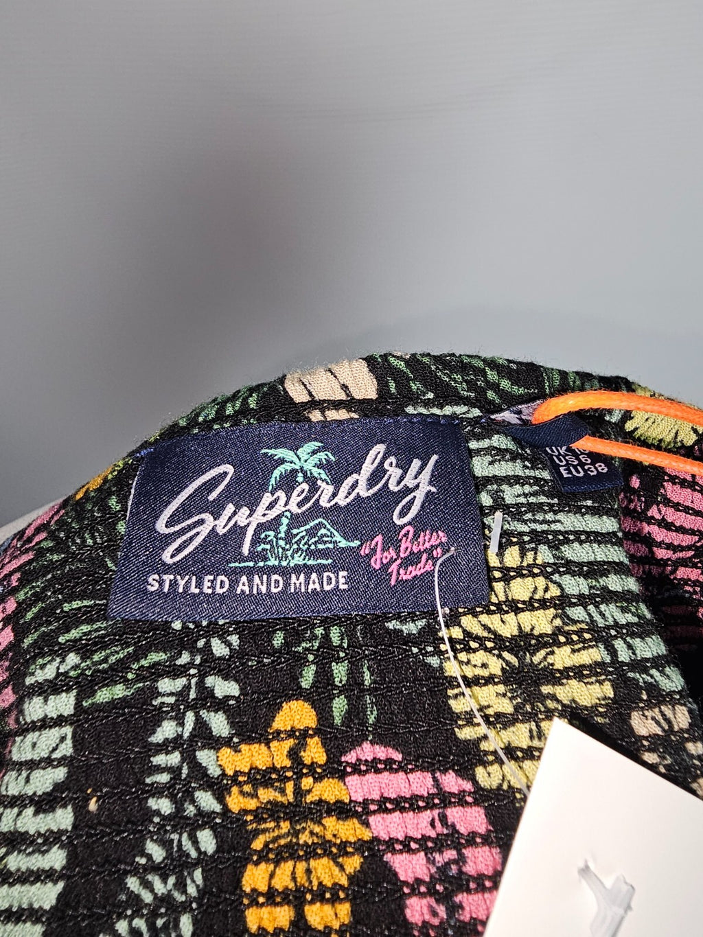 EK6029 Damen Kleid von Superdry, Schwarz, Gr.:364