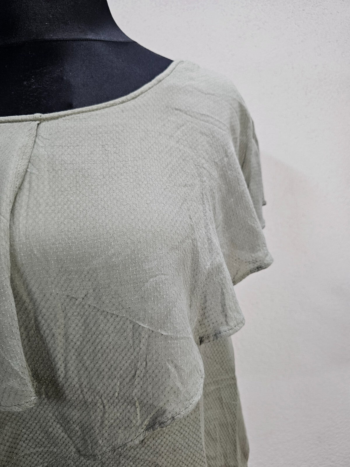 EK6351 Damen Bluse von One Two-Luxzuz, grün, Gr.L1