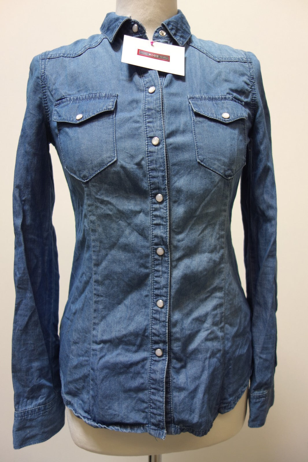 EK1585 Damen Bluse von Vero Moda, blau, Gr. XS0