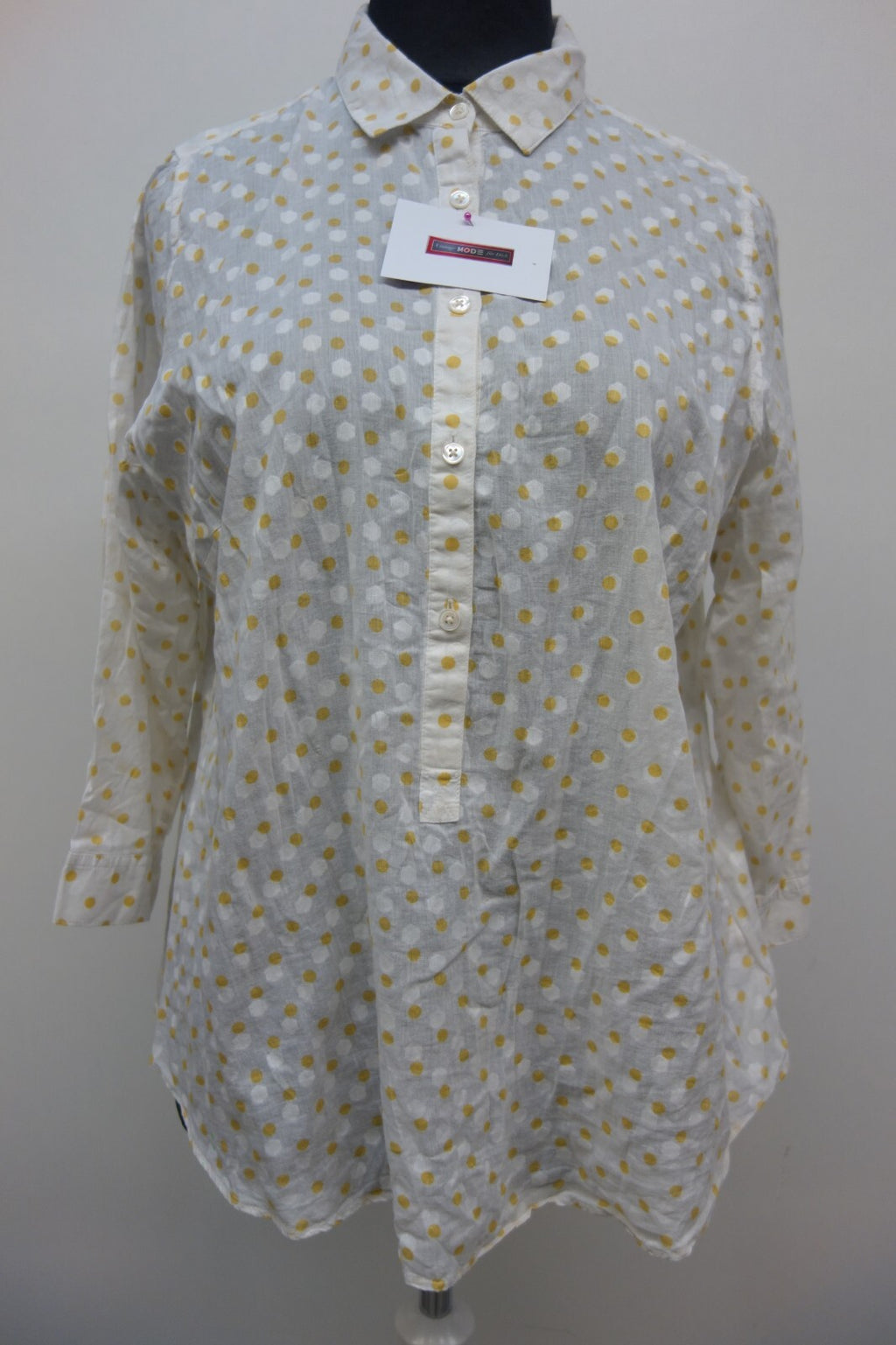 EK1111 Damen Bluse von Land´s End, gepunktet, Gr. 500