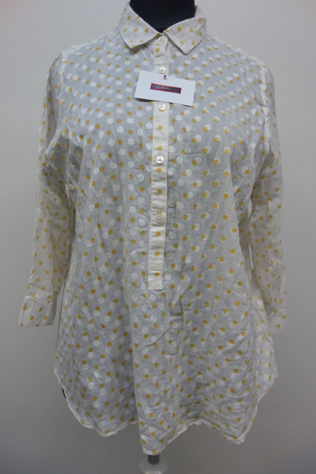 EK1111 Damen Bluse von Land´s End, gepunktet, Gr. 500