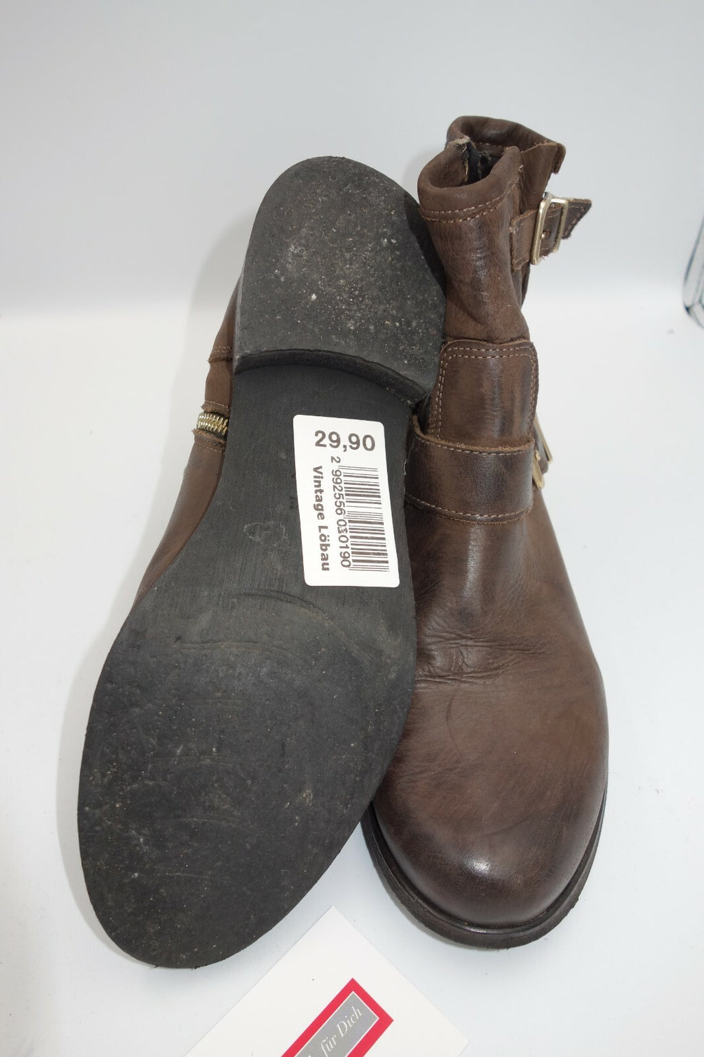 ES0022 Damen Stiefeletten braun 37 von Debutto Donna6
