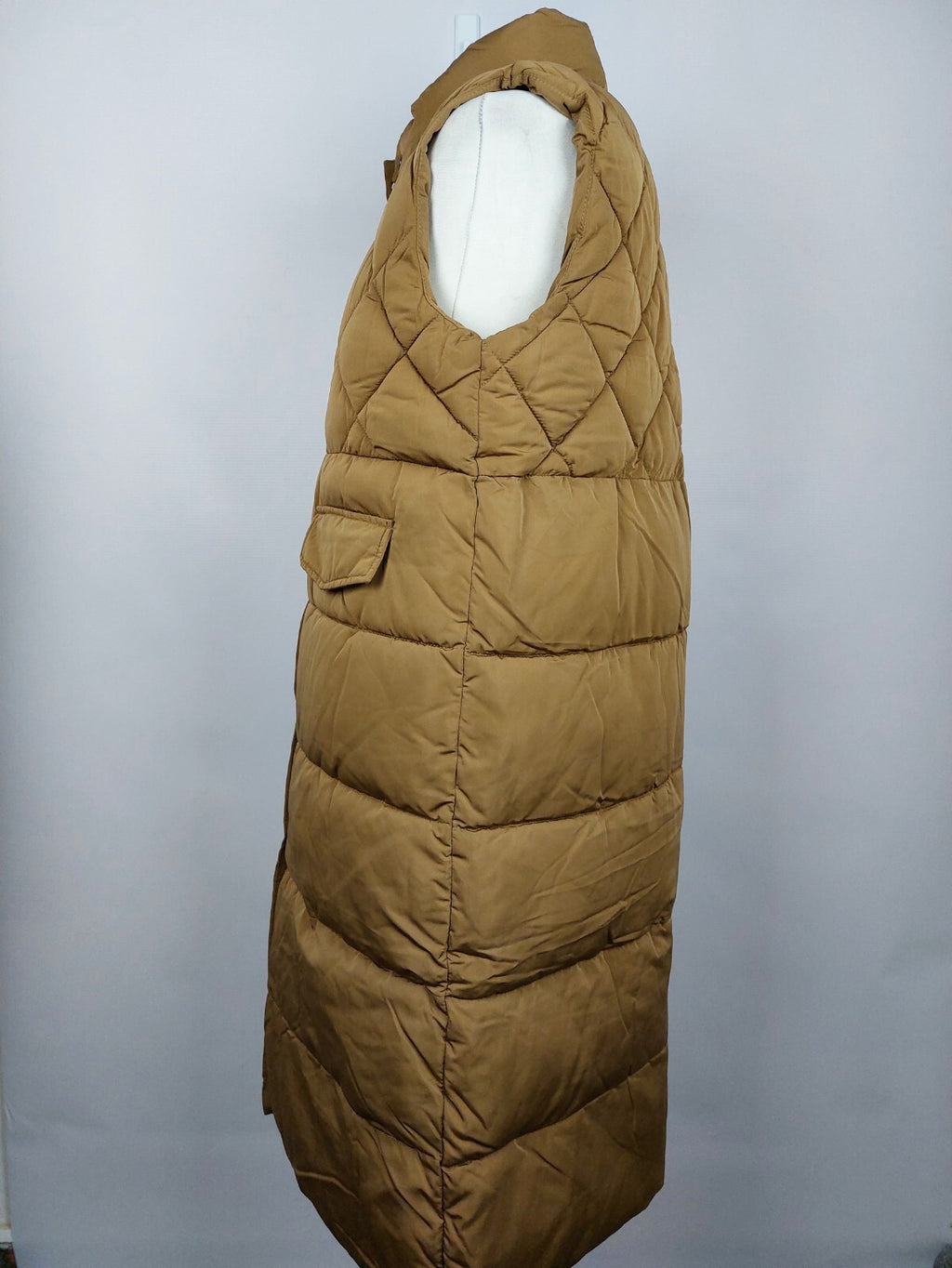 EK4316 Damen long Weste von Only, hellbraun, Gr. L ONLSTACY QUILTED WAISTCOAT4