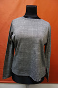 EK0074 Damen Longshirt von Q/S, schwarz-Weiß kariert, XXL0