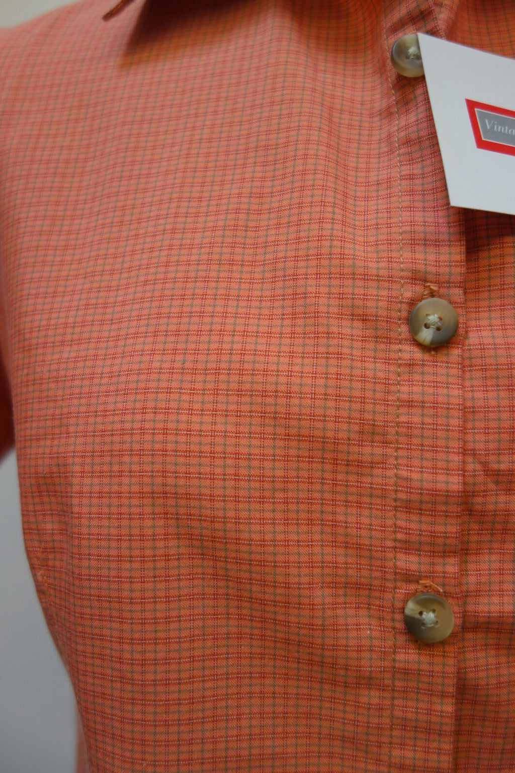 EK3190 Damen Bluse von Columbia, orange kariert, gr. S1