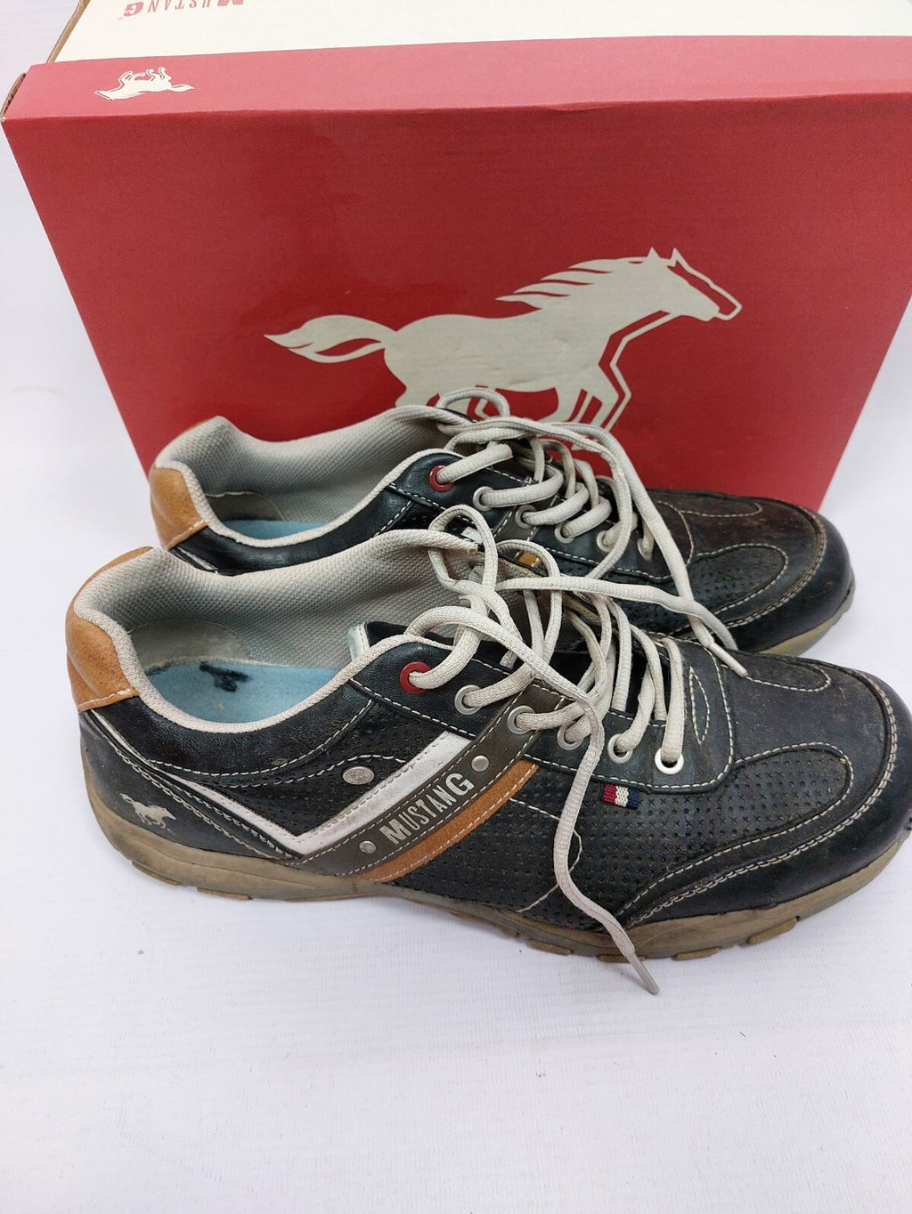 ES0495 Herren Schuhe von Mustang, dunkelgrau, Gr. 468