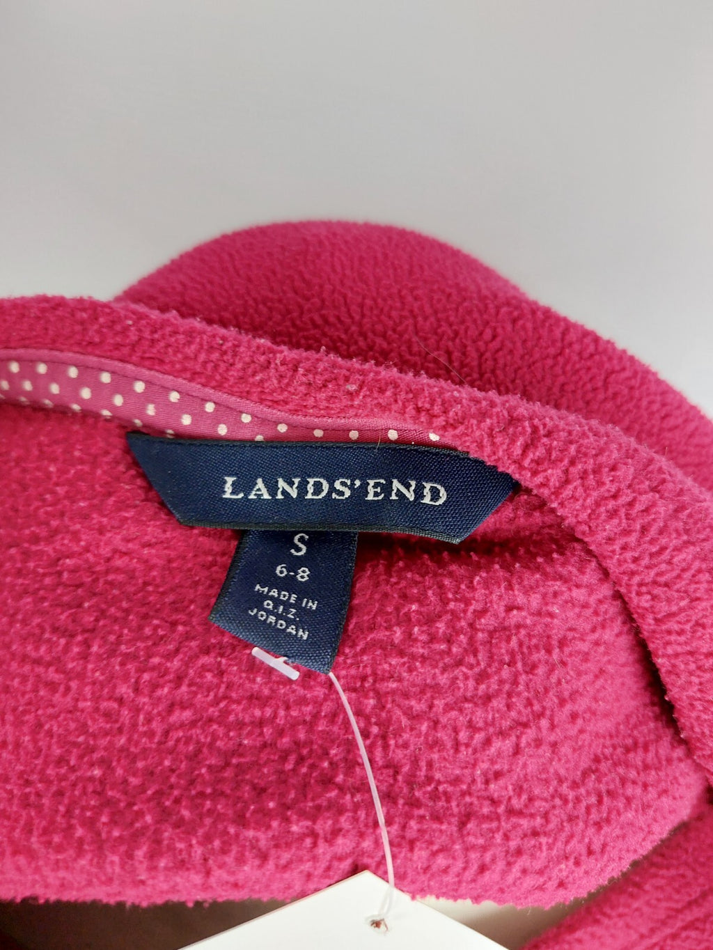 EK4099 Damen Fleecepullover von Land´s End, rot, Gr. S3