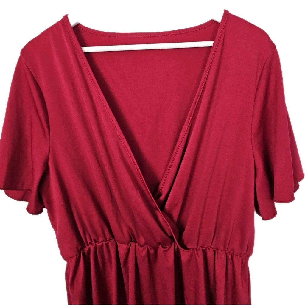 EK4838 Damen Kleid von SheIn, rot, Gr.1XL2