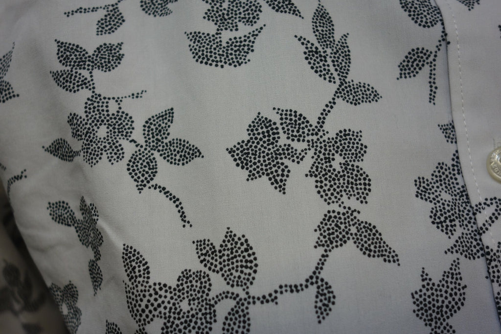 EK0884 Damen Bluse von Land´s End, weiß mit Blumen, 402