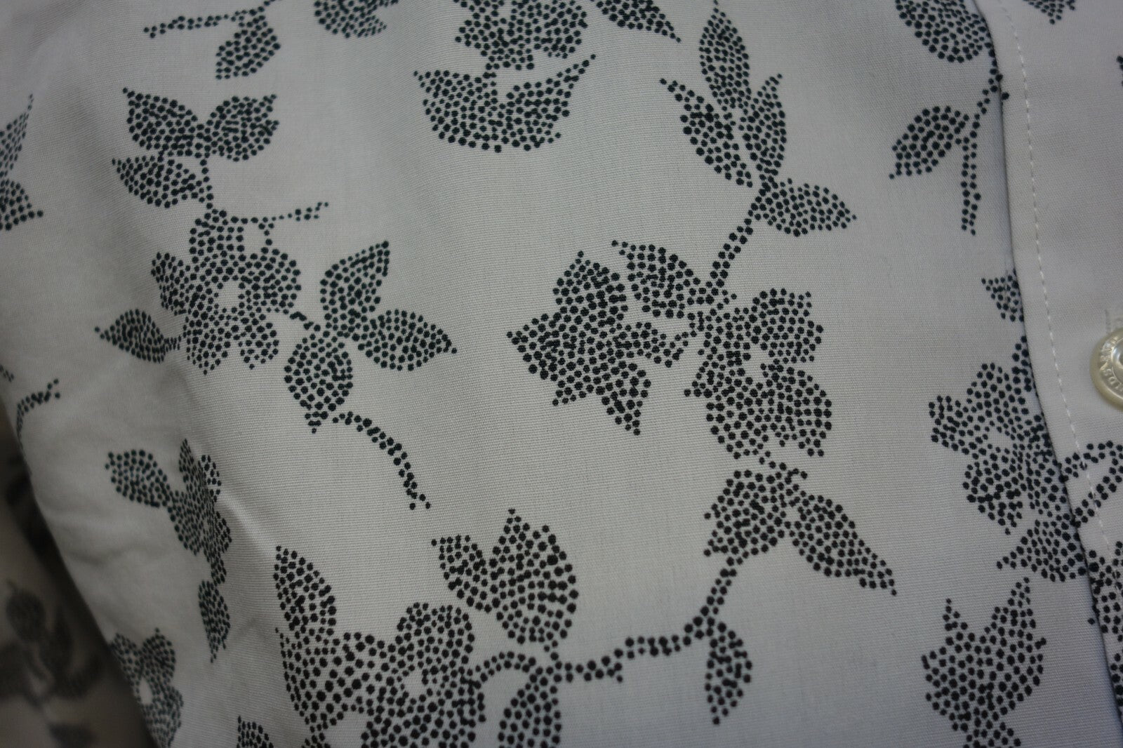 EK0884 Damen Bluse von Land´s End, weiß mit Blumen, 402