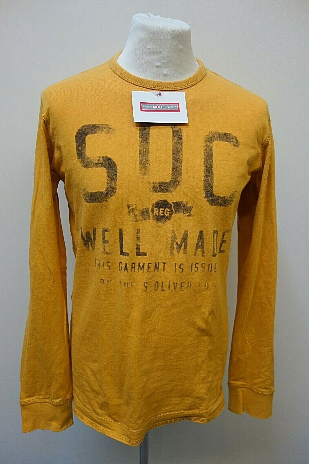 EK1277 Jungen Langarmshirt von s.Oliver, senfgelb, Gr. L0