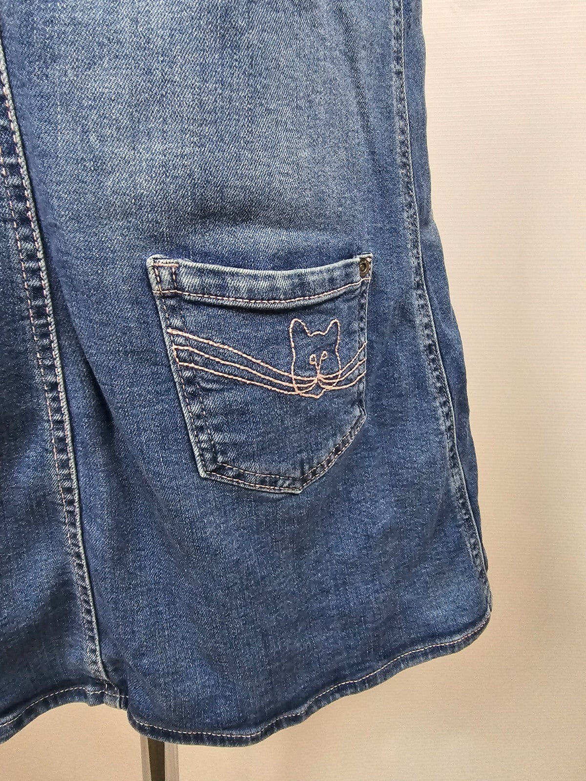 EK5428 Mädchen Jeanskleid von Kranz, blau, Gr.1468