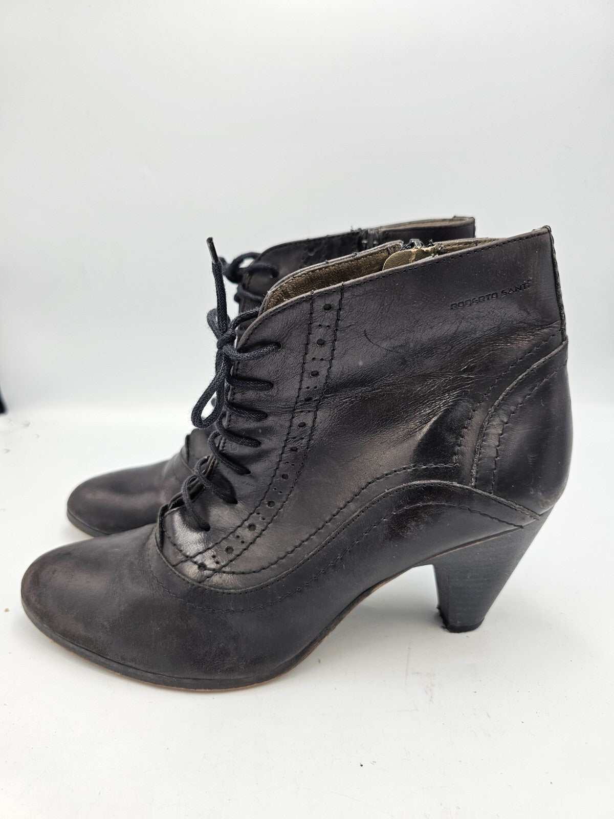ES0341 Damen Stiefeletten von Roberto Santi, schwarz, Gr. 401