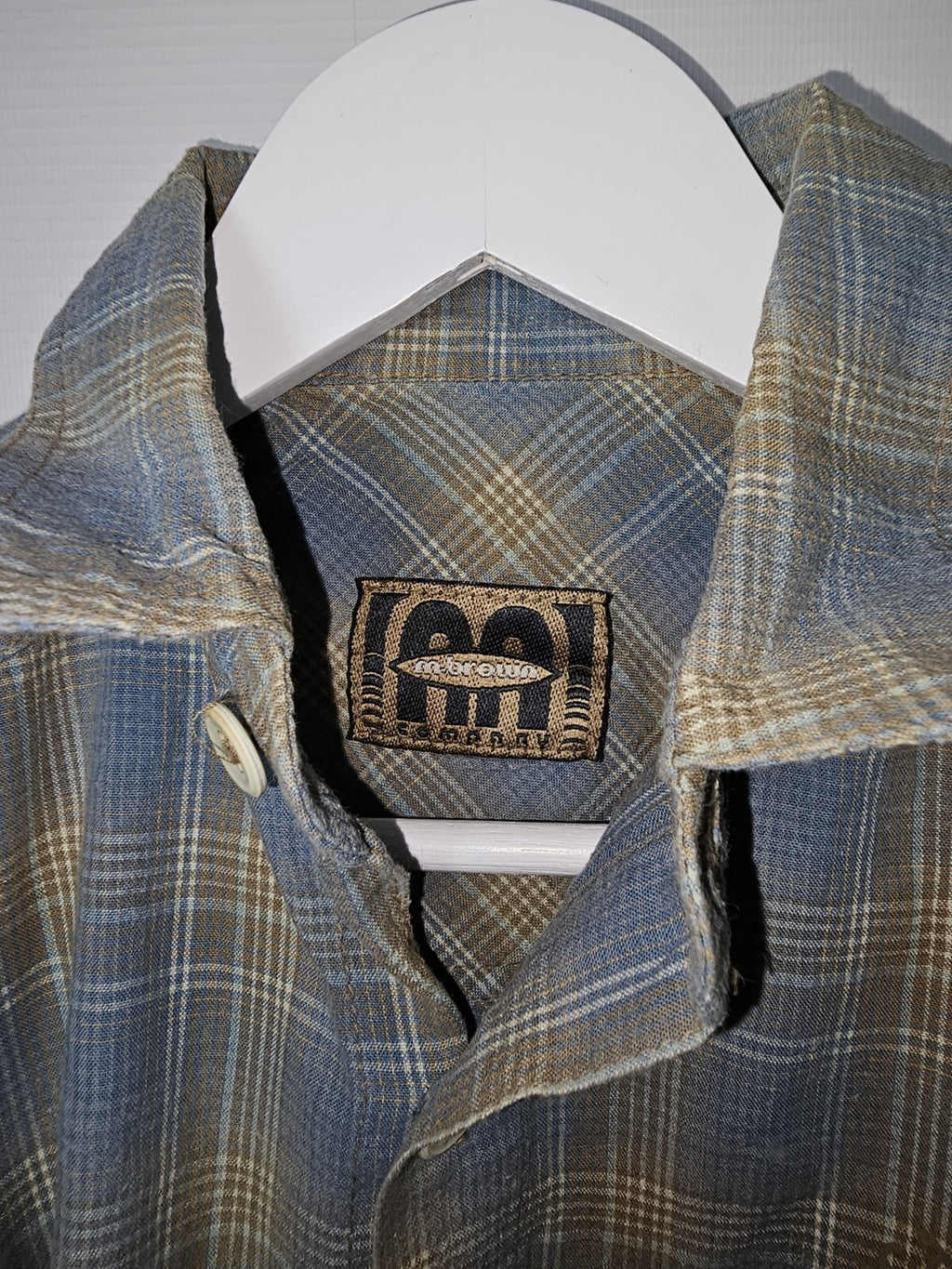 EK1150 Jungen Hemd von m. Brown, Blau/grau, Gr.1281